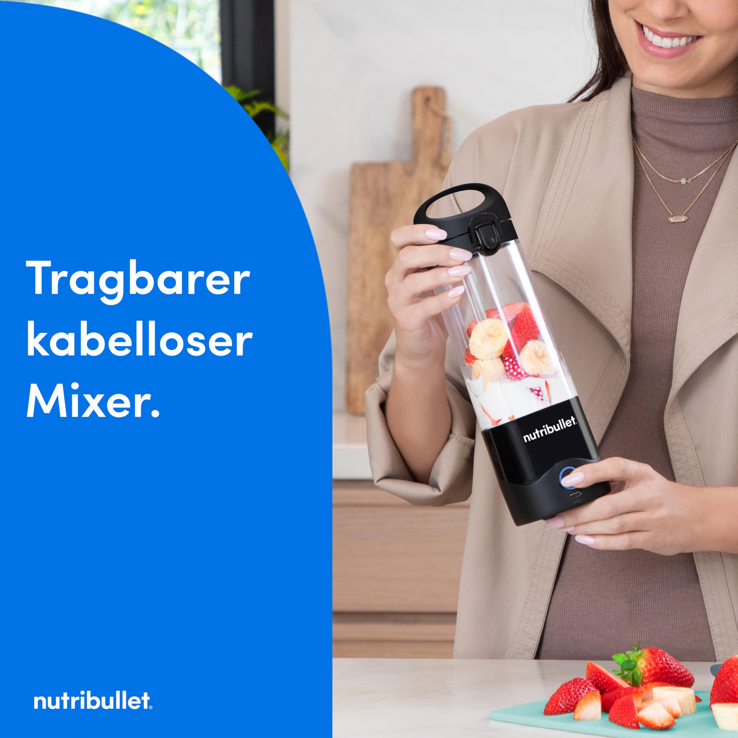nutribullet-portable-mixer-schwarz-475-ml-akku image 2