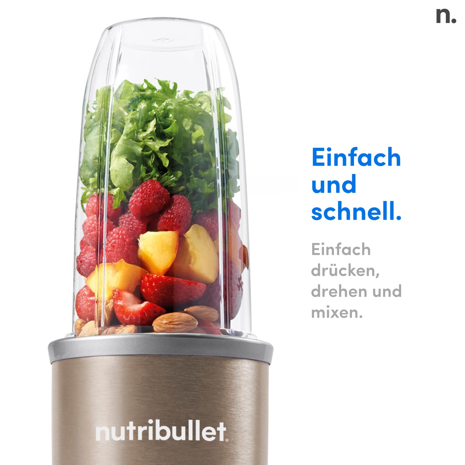 nutribullet-pro-900-smoothie-maker-champagne-700ml-basispaket image 3