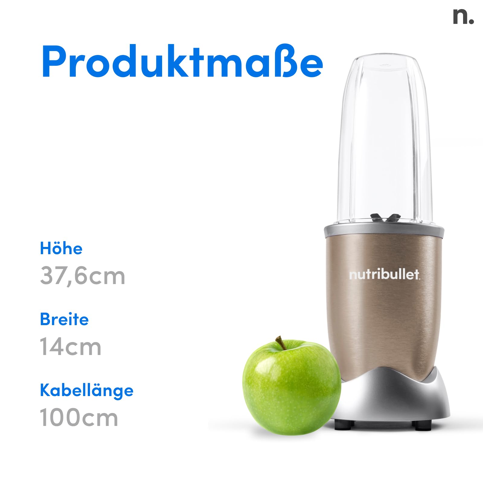 nutribullet-pro-900-smoothie-maker-champagne-700ml-basispaket image 7