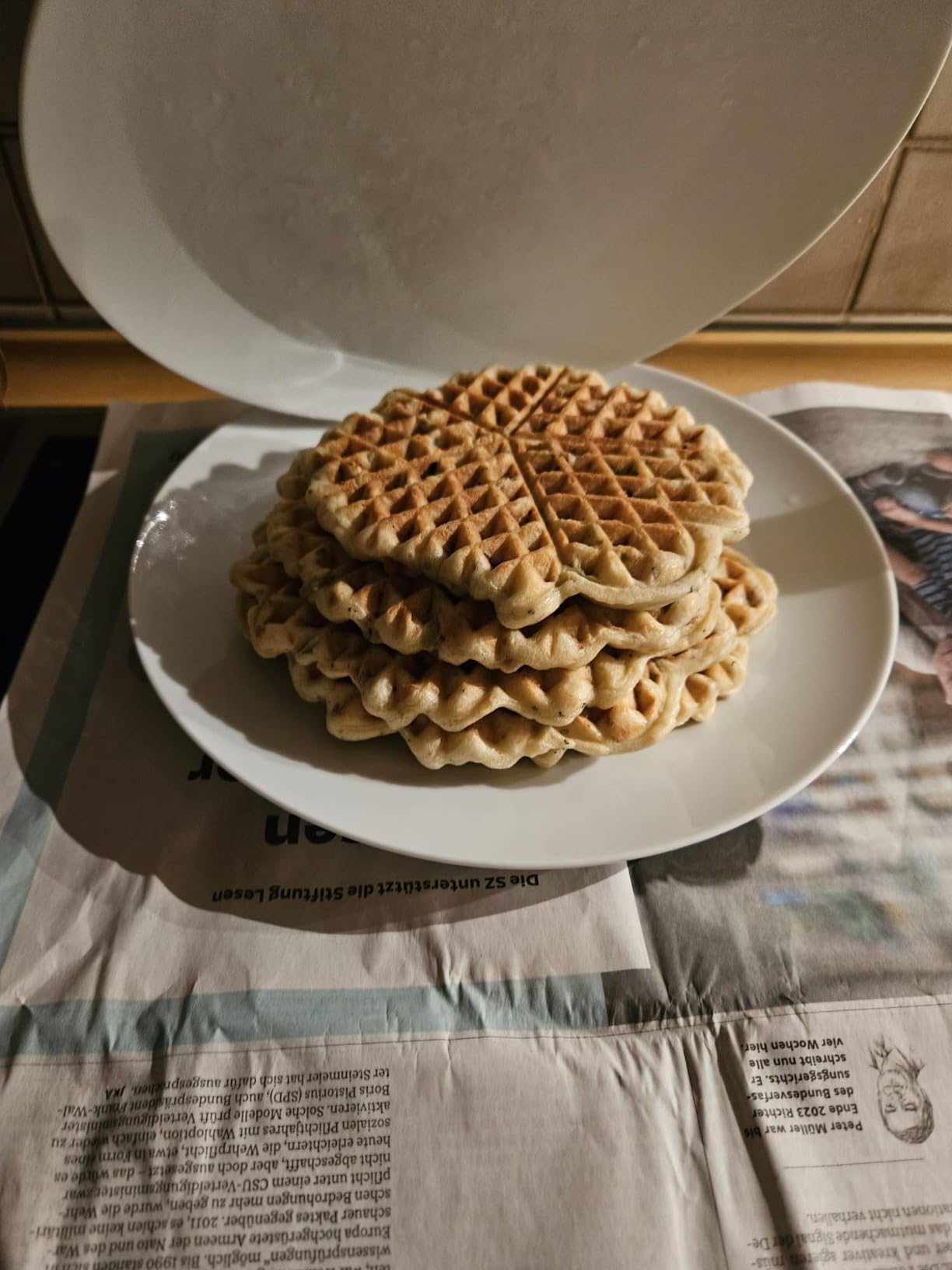 Leckere Herzwaffeln