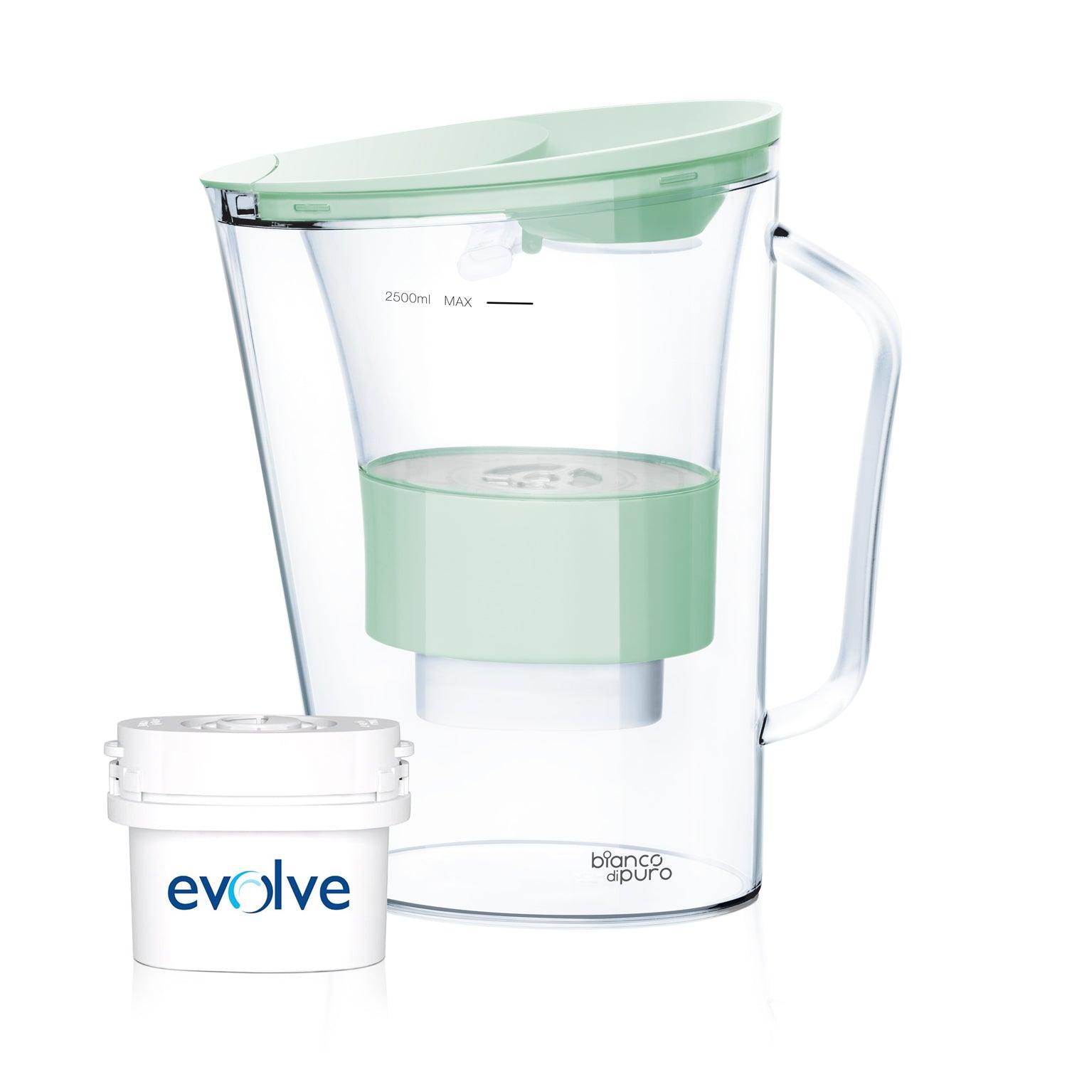 bianco-di-puro-aqualita-wasserfilterkanne-wei-kalk image 2