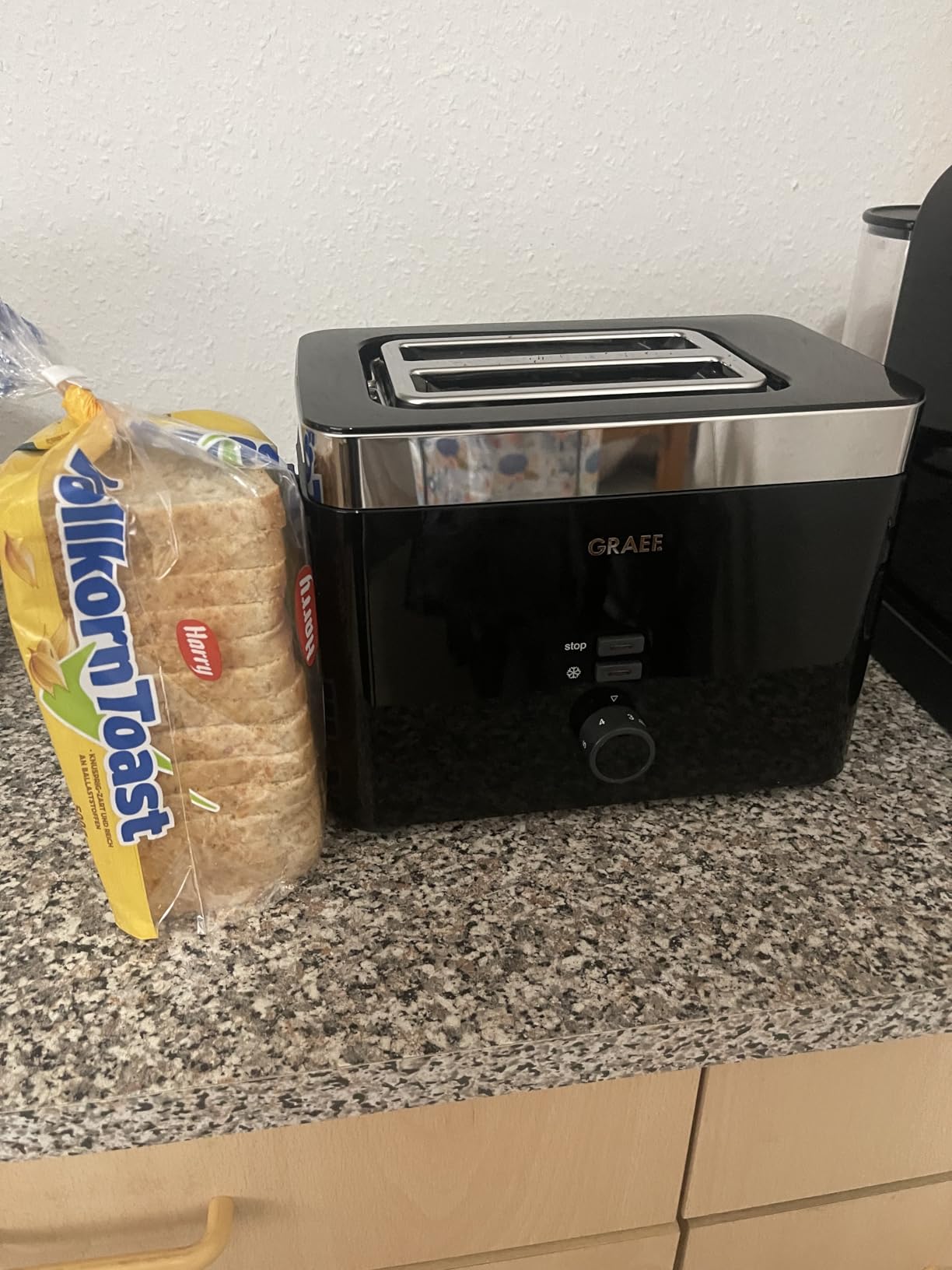 Toastet gleichmäßig
