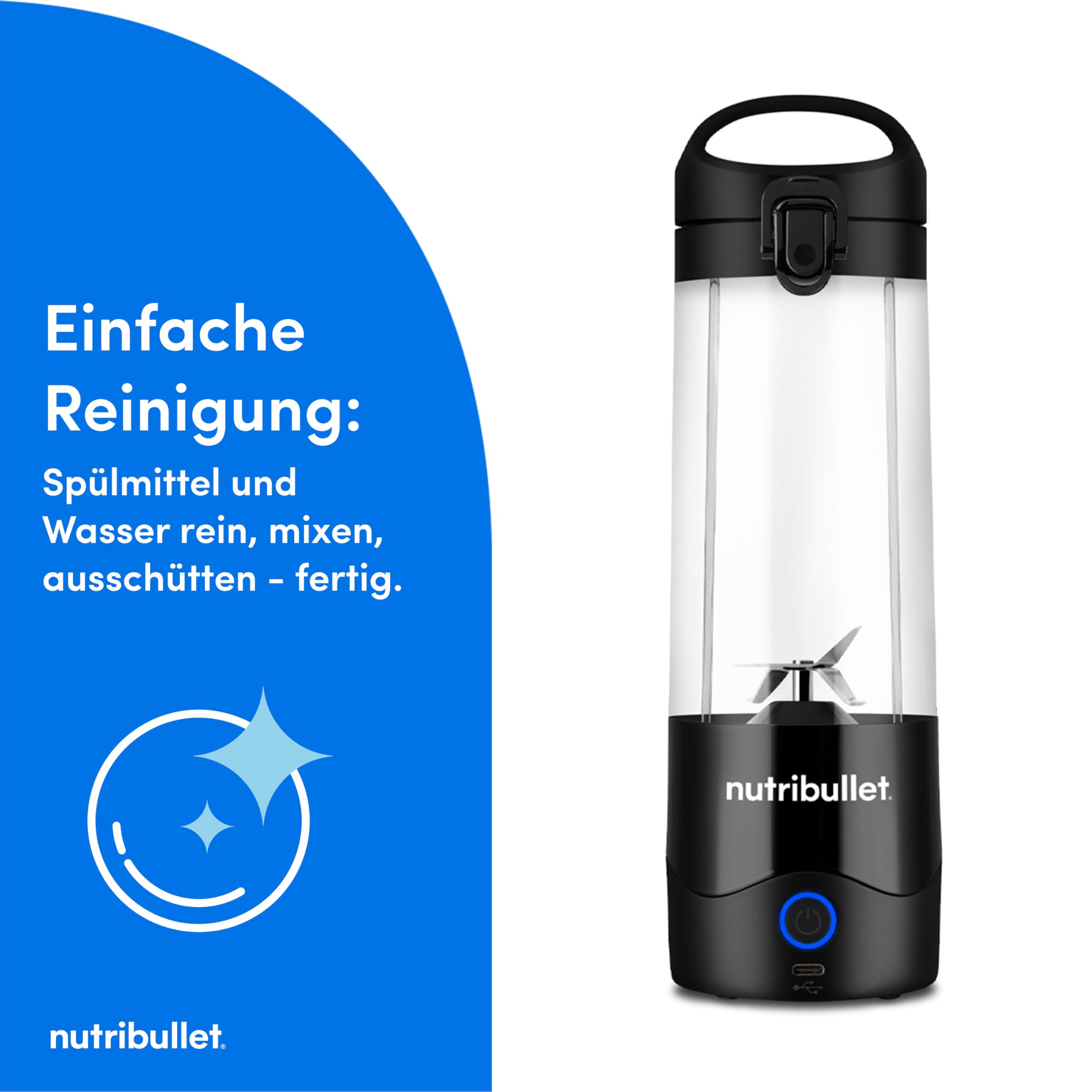 nutribullet-portable-mixer-schwarz-475-ml-akku image 6