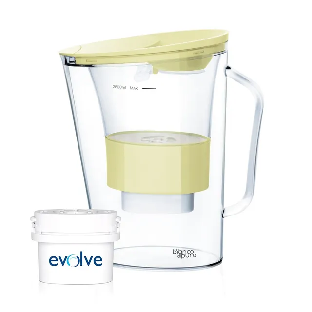 bianco-di-puro-aqualita-wasserfilterkanne-wei-kalk image 1