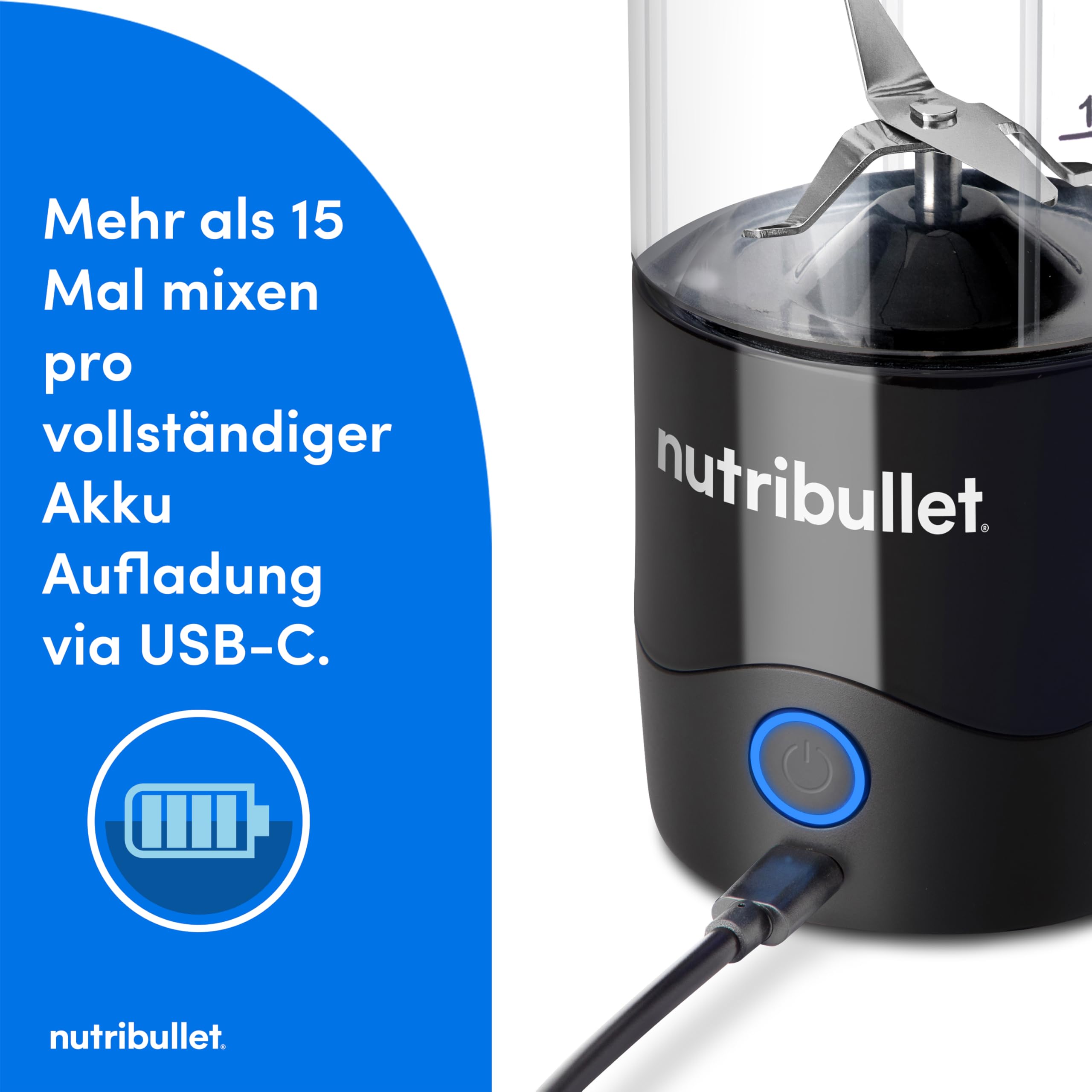 nutribullet-portable-mixer-schwarz-475-ml-akku image 3