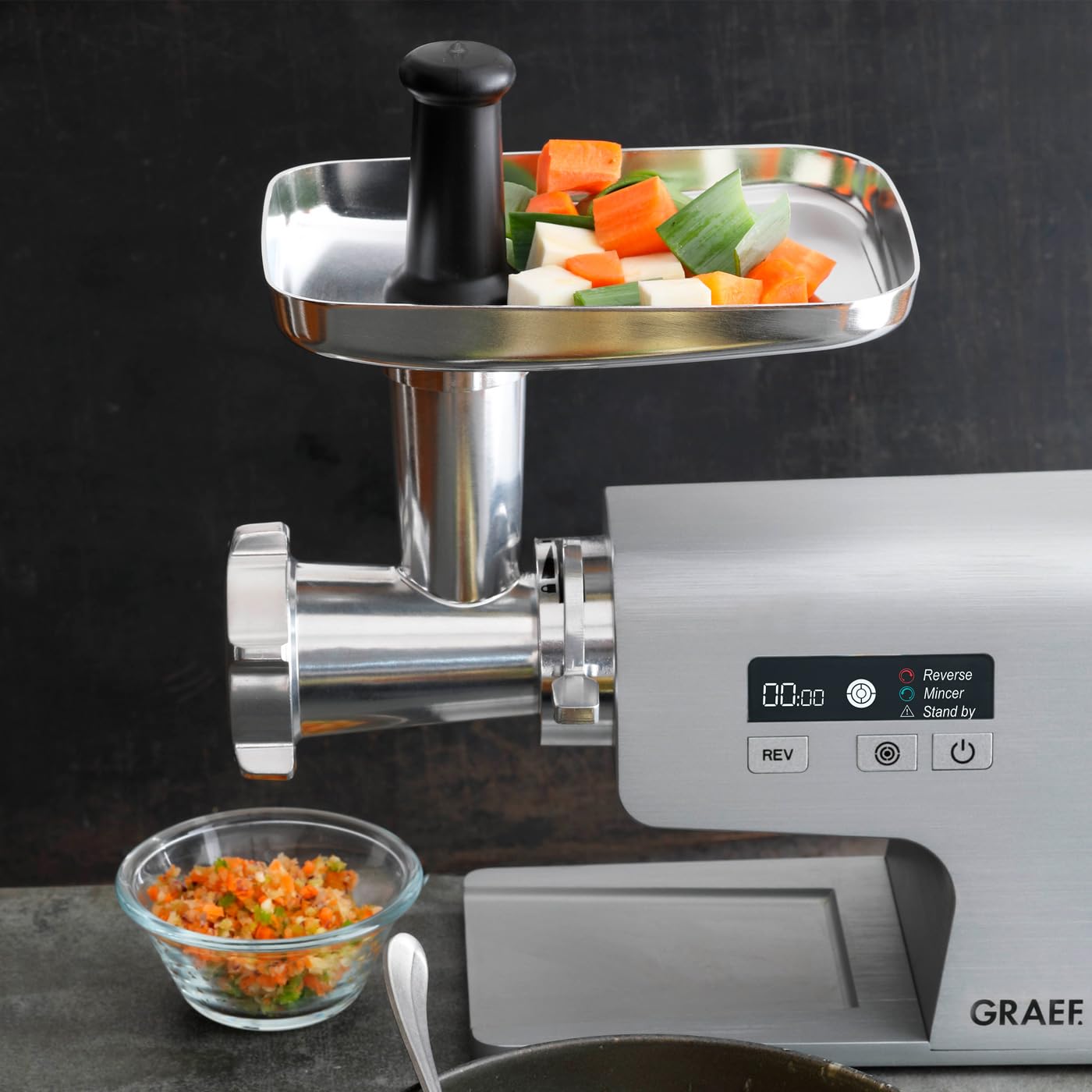 graef-style-fw500-fleischwolf-silber-vollmetall-2500-w image 2