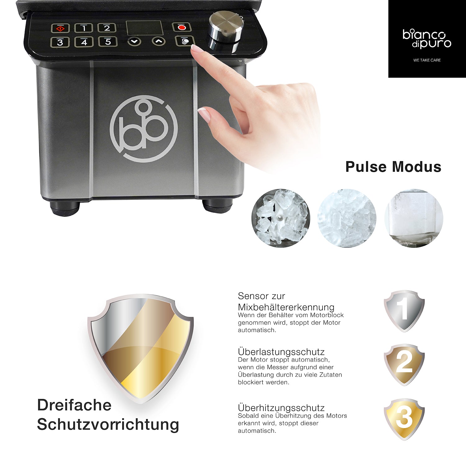 bianco-di-puro-gusto-alpha-hochleistungsmixer-mit-soundcover image 6