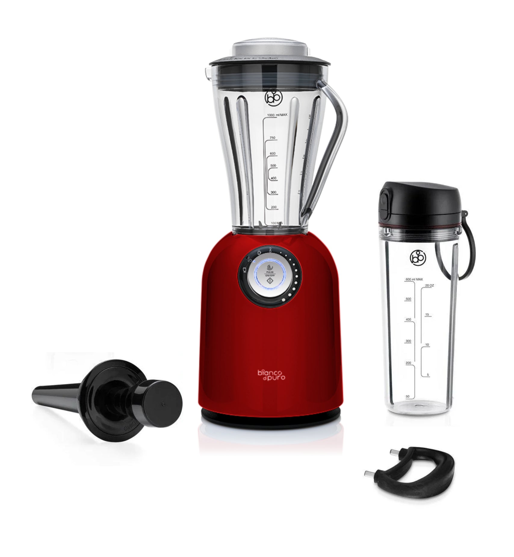 bianco-di-puro-attivo-standmixer-rot-retro-mit-1l-to-go image 1