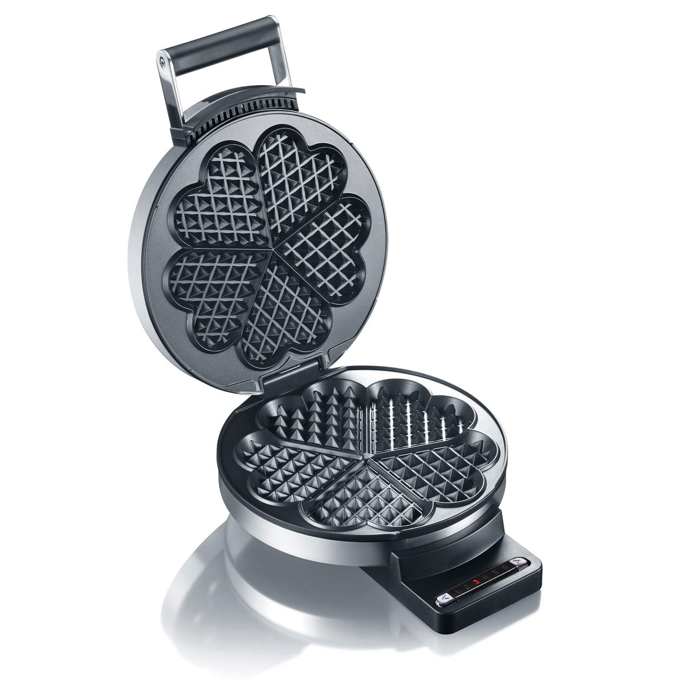 graef-style-wa80-waffeleisen-herzchen-edelstahl-antihaft image 1