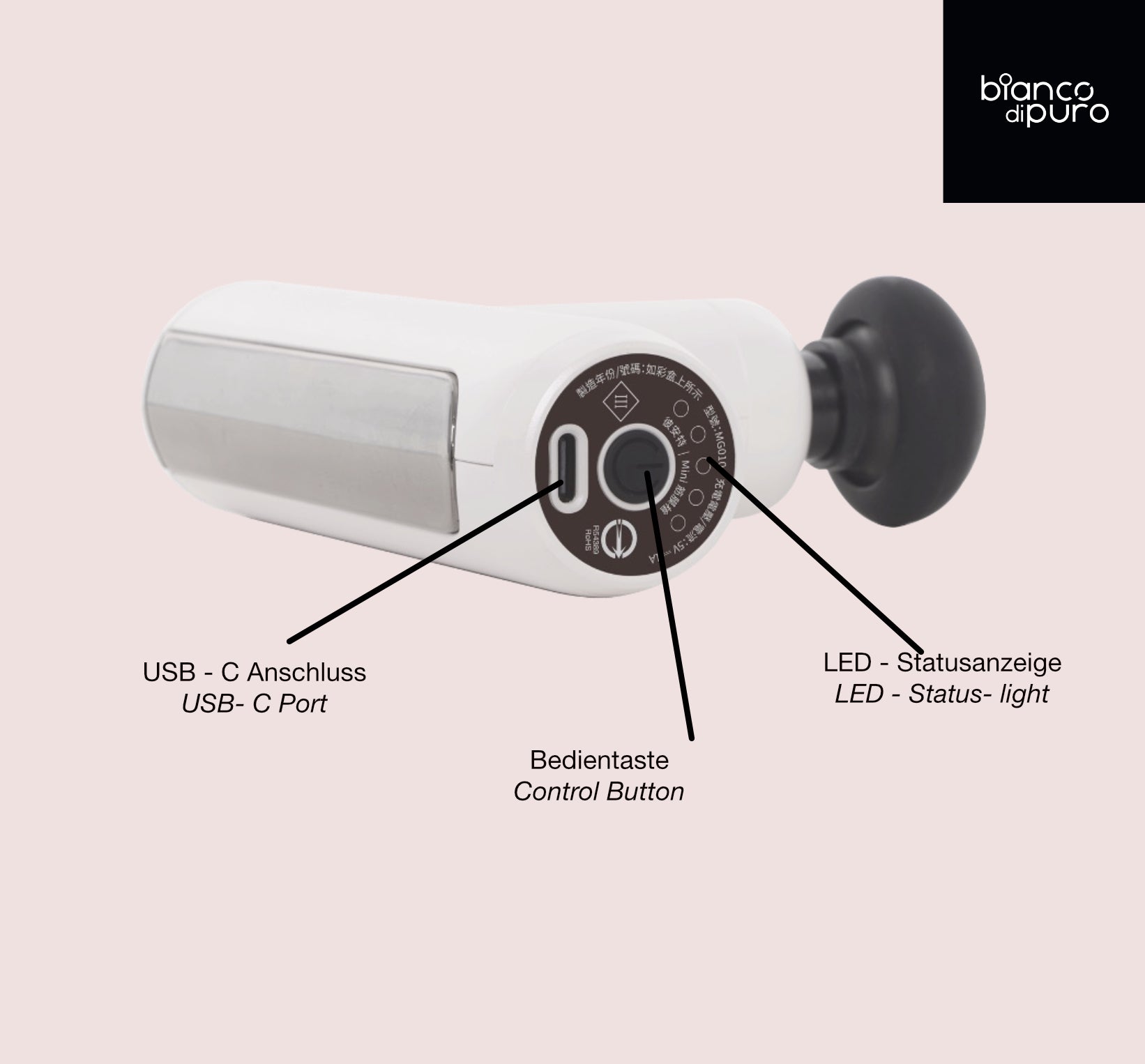 bianco-di-puro-fasciale-mini-massage-gun-massageger-t-leise image 4