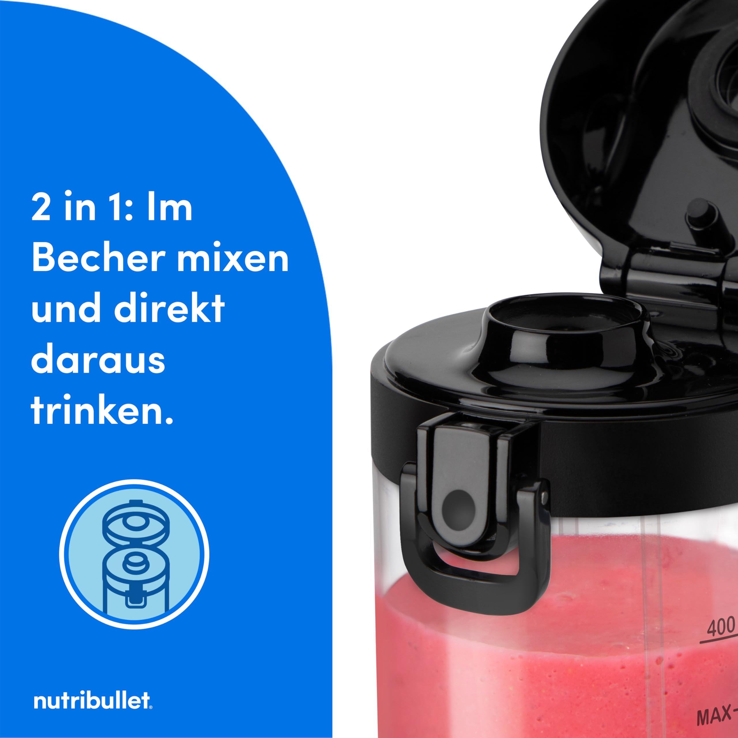 nutribullet-portable-mixer-schwarz-475-ml-akku image 5